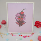 Cherry Galentine's Day Party Girl Print