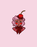 Cherry Galentine's Day Party Girl Print