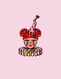Clown Galentine's Day Party Girl Print