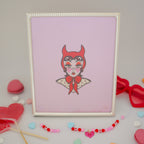 Devil Galentine's Day Party Girl Print